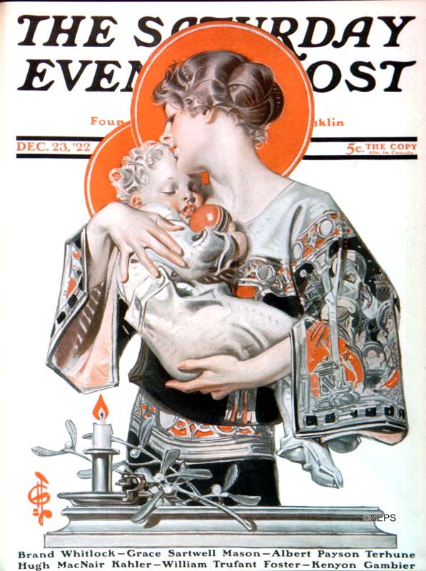 „Moderne Madonna mit Kind“ von J.C. Leyendeckers