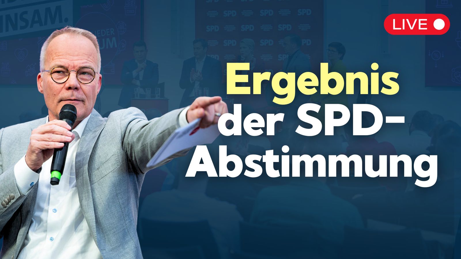 Ergebnis des SPD-Mitgliedervotums über den Koalitionsvertrag mit CDU/CSU