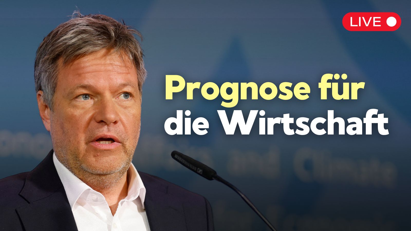 Bundeswirtschaftsminister Habeck stellt Frühjahrsprognose vor