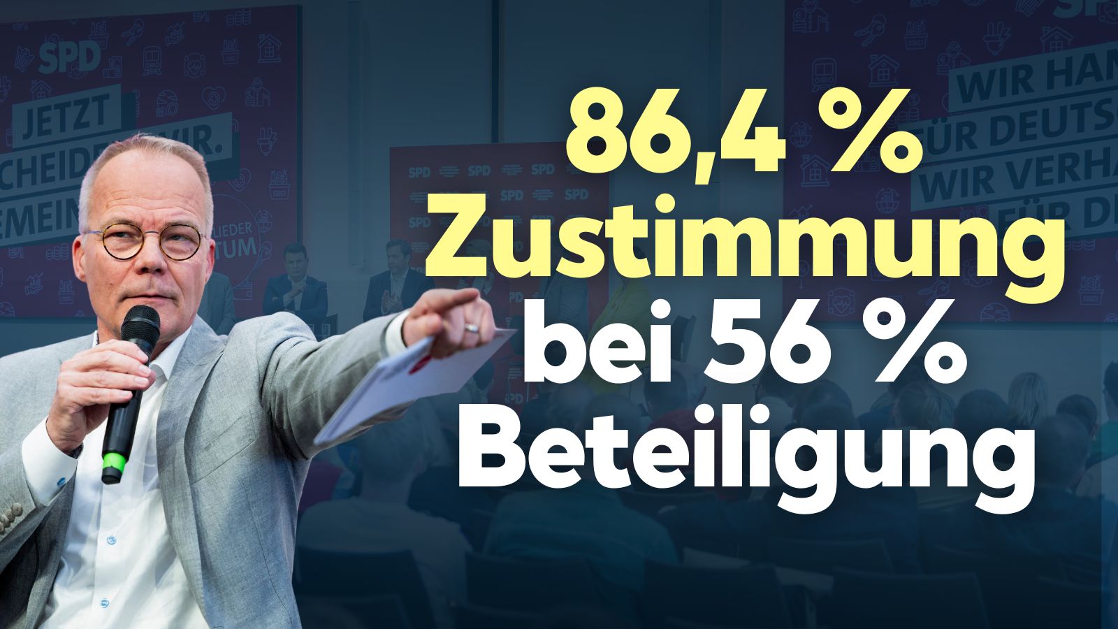 Miersch: 84,6 Prozent Zustimmung bei SPD-Mitgliedervotum – Klingbeil wird Finanzminister
