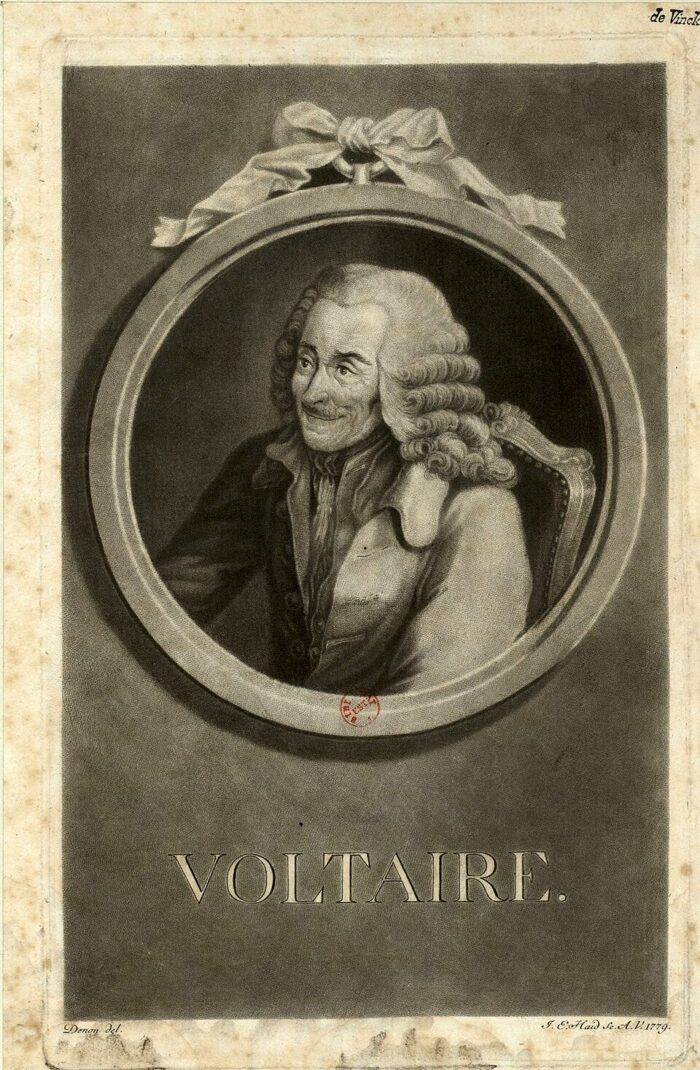 Voltaire, gezeichnet von Denon