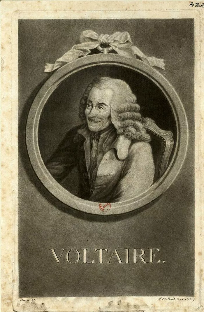 Voltaire, gezeichnet von Denon