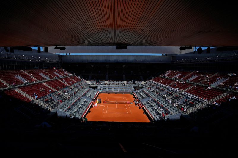 Das Tennis-Turnier in Madrid war wegen eines Stromausfalls in Spanien unterbrochen.