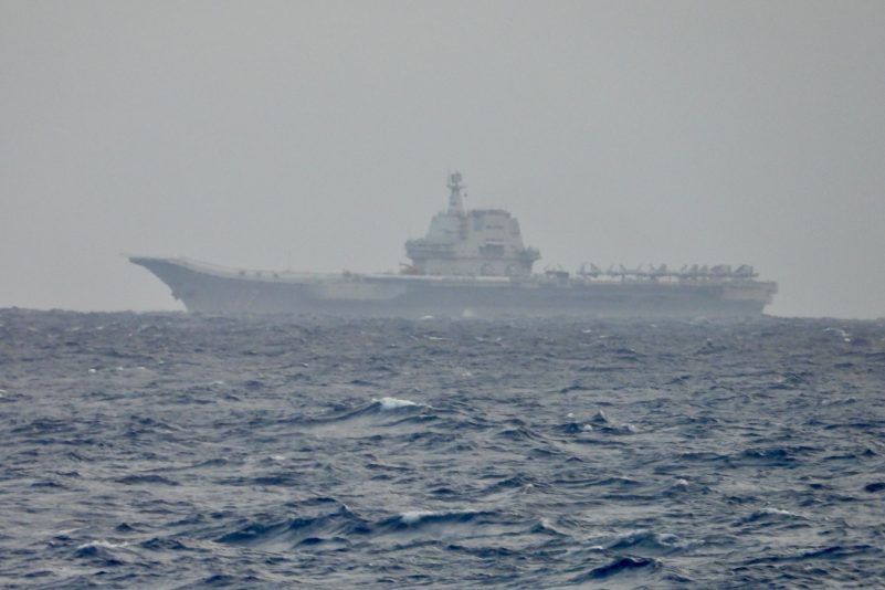 Taiwan entdeckte am Vortag den Flugzeugträger «Shandong» vor seiner Küste.