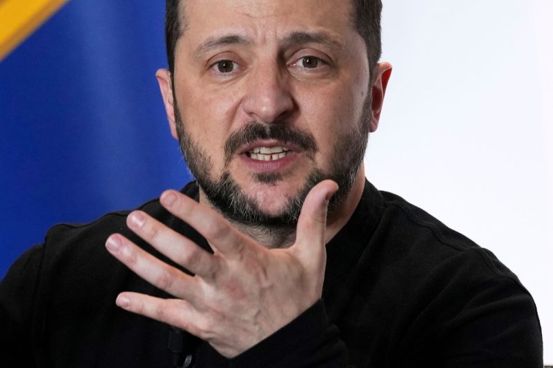 Den bisherigen Absagen zum Trotz: Der ukrainische Präsident Selenskyj beharrt weiter auf US-amerikanischen Sicherheitsgarantien für sein Land. (Archivbild)