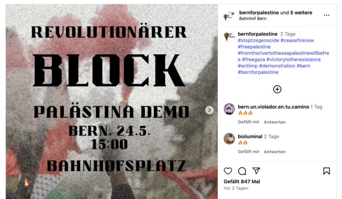 Demo in Bern