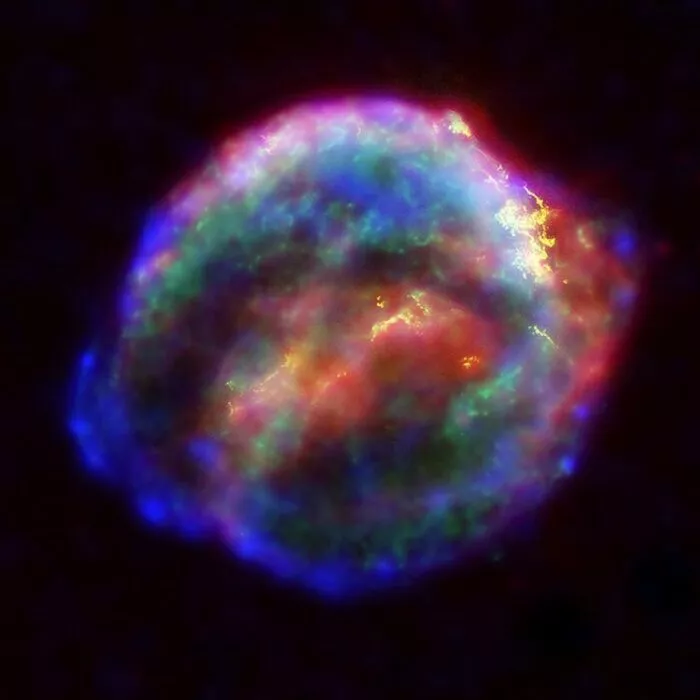 Auch eine Supernova wird als Geburtsort von schweren Elementen wie Gold diskutiert
