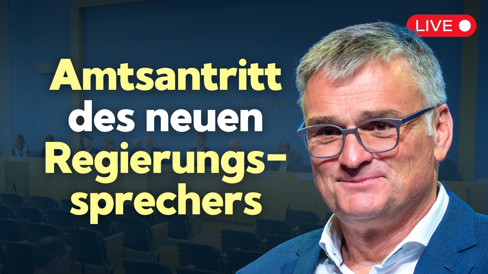 Regierungspressekonferenz mit neuem Regierungssprecher Kornelius