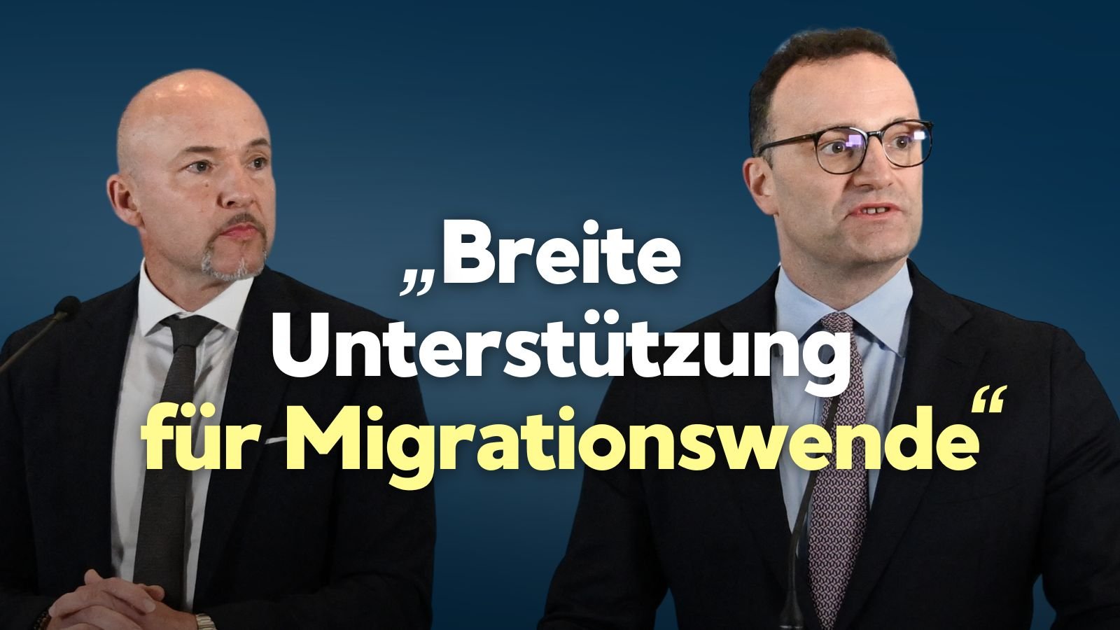 Spahn sieht „viel Unterstützung“ für die Migrationspolitik der Merz-Regierung
