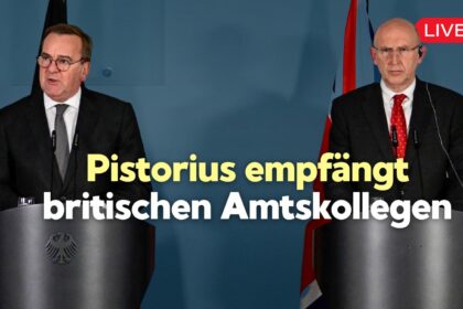 [Live ab 16:35 Uhr] Verteidigungsminister Pistorius empfängt britischen Amtskollegen