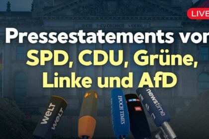 [Live] Stellungnahmen im Bundestag von SPD, CDU, Grüne, Linke und AfD