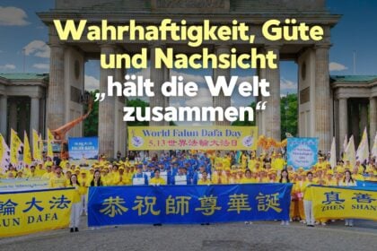 „Wir haben Grund zur Freude“: Welt-Falun-Dafa-Tag wird in Berlin gefeiert