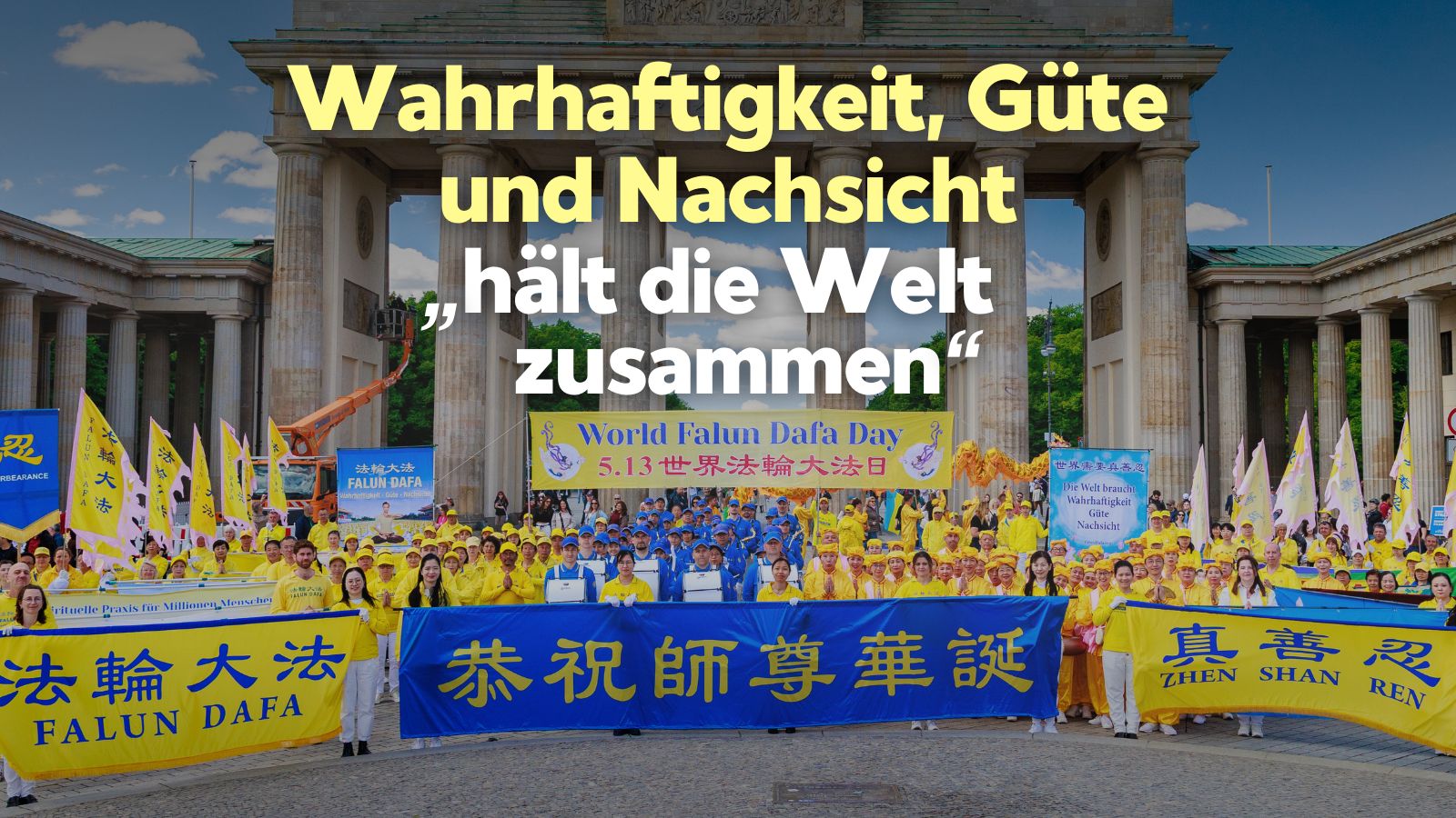 „Wir haben Grund zur Freude“: Welt-Falun-Dafa-Tag wird in Berlin gefeiert