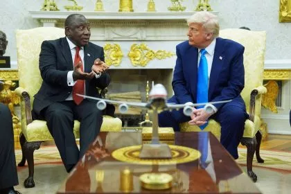 Weiße Südafrikaner: Trump macht Präsident Ramaphosa schwere Vorwürfe