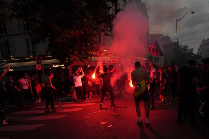 Der Champions-League-Titel wurde längst nicht nur friedlich gefeiert.