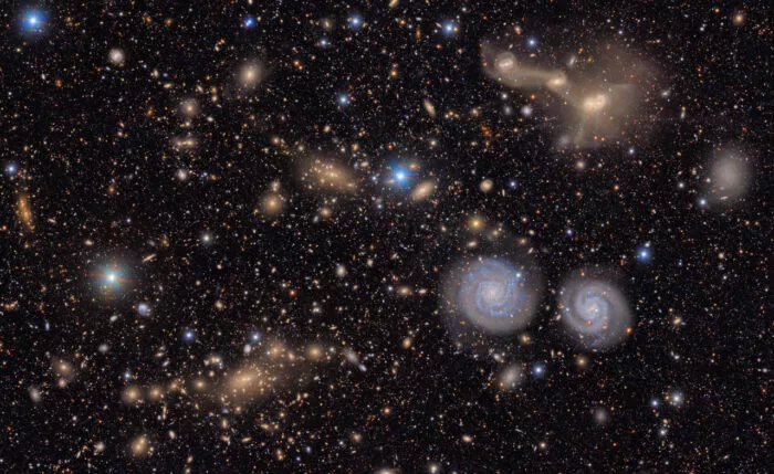 Aufnahme des Virgo-Galaxienhaufens durch das neue Observatorium