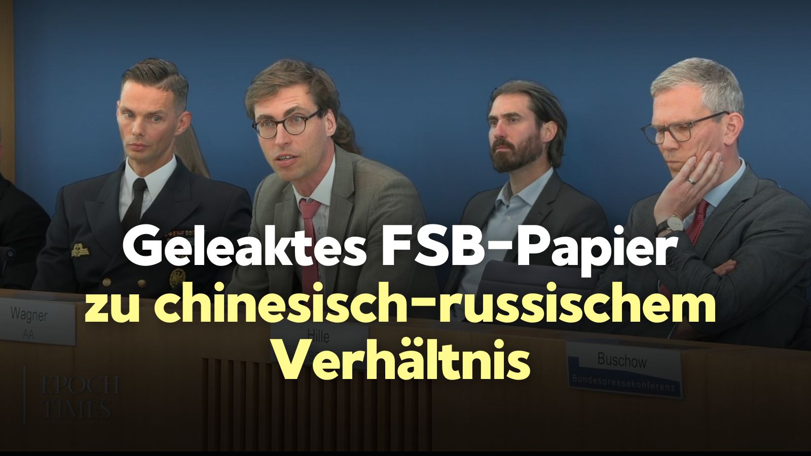 Bundesregierung zum Geheimdienst-Papier über chinesisch-russisches Verhältnis
