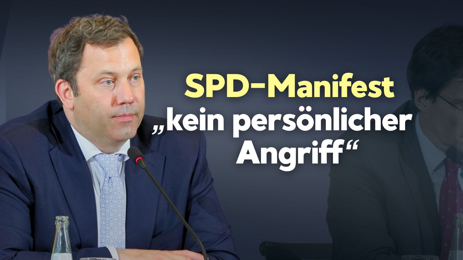Klingbeil zum „Manifest“: Keine Kehrtwende bei Unterstützung der Ukraine