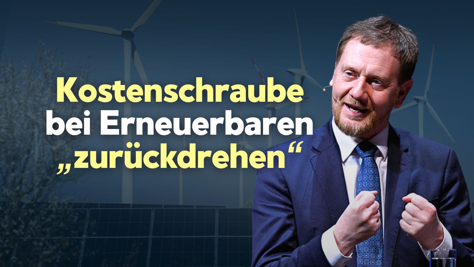 Kretschmer: CO₂-Ausstoß-Reduzierung durch Deindustrialisierung wird das Volk nicht mittragen