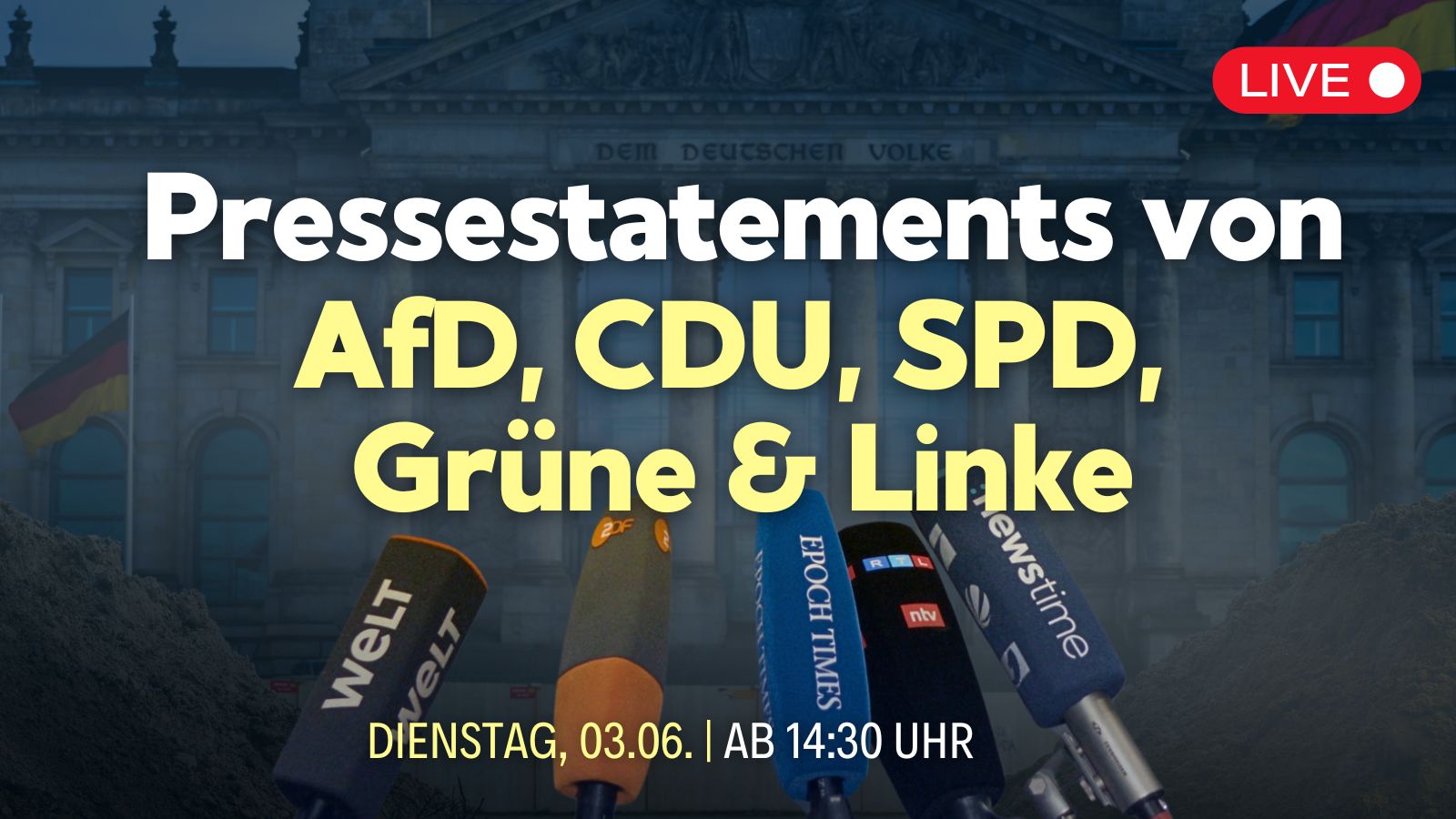 Asyl-Urteil, Migration, Diäten, Steuerentlastung: Stellungnahmen von AfD, CDU, SPD, Grüne und Linke