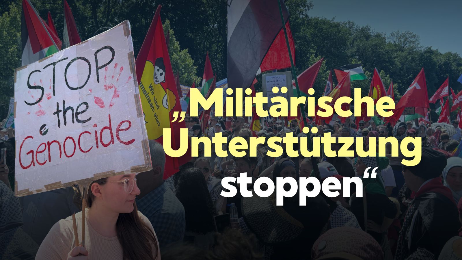 Pro-Palästina-Demo in Berlin: „Nie wieder Krieg – die Waffen nieder“