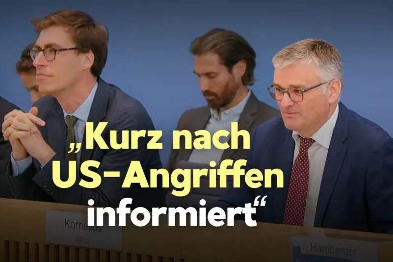 Regierungspressekonferenz vom 23. Juni 2025 | Iran, US-Angriffe, Hormus-Straße | Grüner Stahl