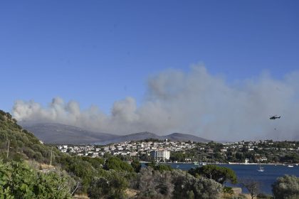Brand in türkischer Ägäis – Flammen bedrohen Wohnhäuser