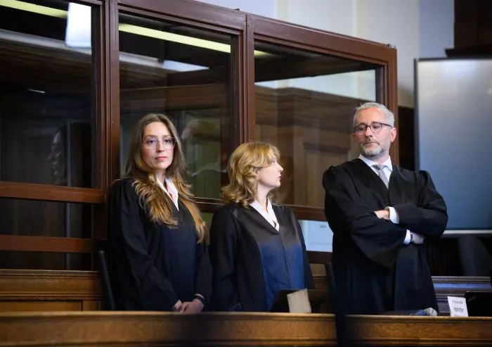 Die Rechtsanwälte des angeklagten Palliativmediziners.