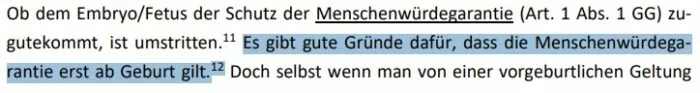 Prof. Dr. Frauke Brosius-Gersdorf über Menschenrechte für Ungeborene. Foto: Bildschirmfoto/Stellungnahme für den Rechtsausschuss des Deutschen Bundestages