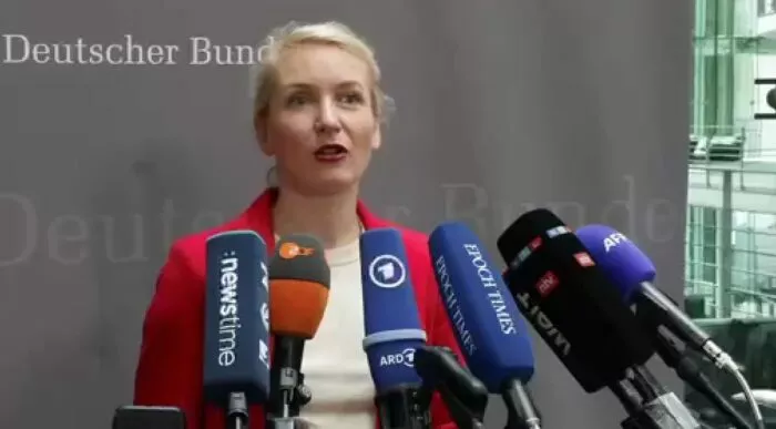 Auch Ines Schwerdtner (Linke) trat am 8. Juli 2025 für einen Maskendeal-Untersuchungsausschuss ein. Foto: Epoch Times