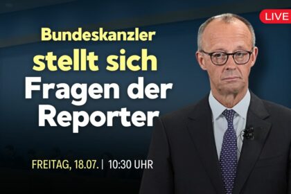 [Live ab 10:30 Uhr] Befragung von Bundeskanzler Friedrich Merz in der Bundespressekonferenz