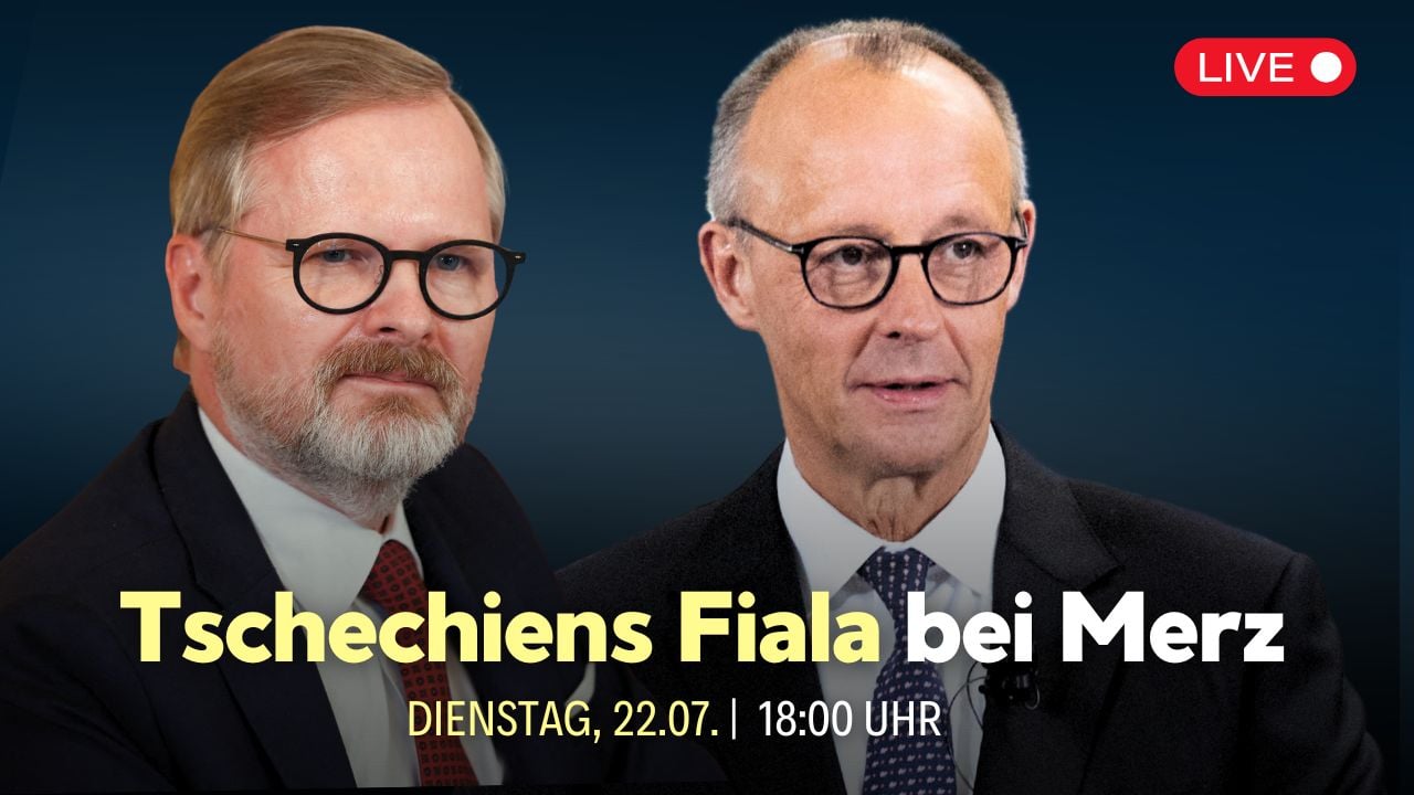 Pressekonferenz von Bundeskanzler Merz mit Tschechiens Ministerpräsident Fiala