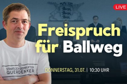 [Live] Ballweg-Interview nach dem Freispruch vor dem Landgericht Stuttgart