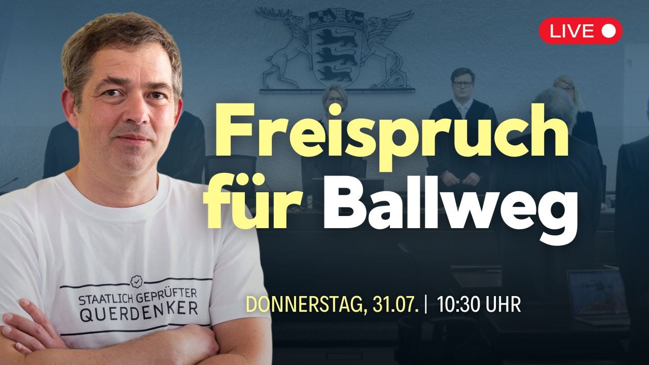 [Live] Ballweg-Interview nach dem Freispruch vor dem Landgericht Stuttgart