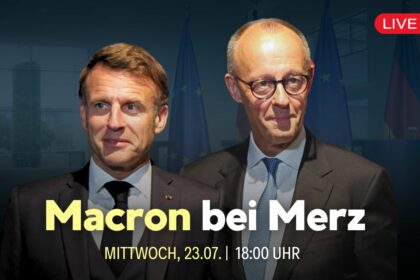 [Live ab 18:00 Uhr] Verteidigungspolitik, Mercosur und Ukraine: Macron und Merz beraten in Berlin