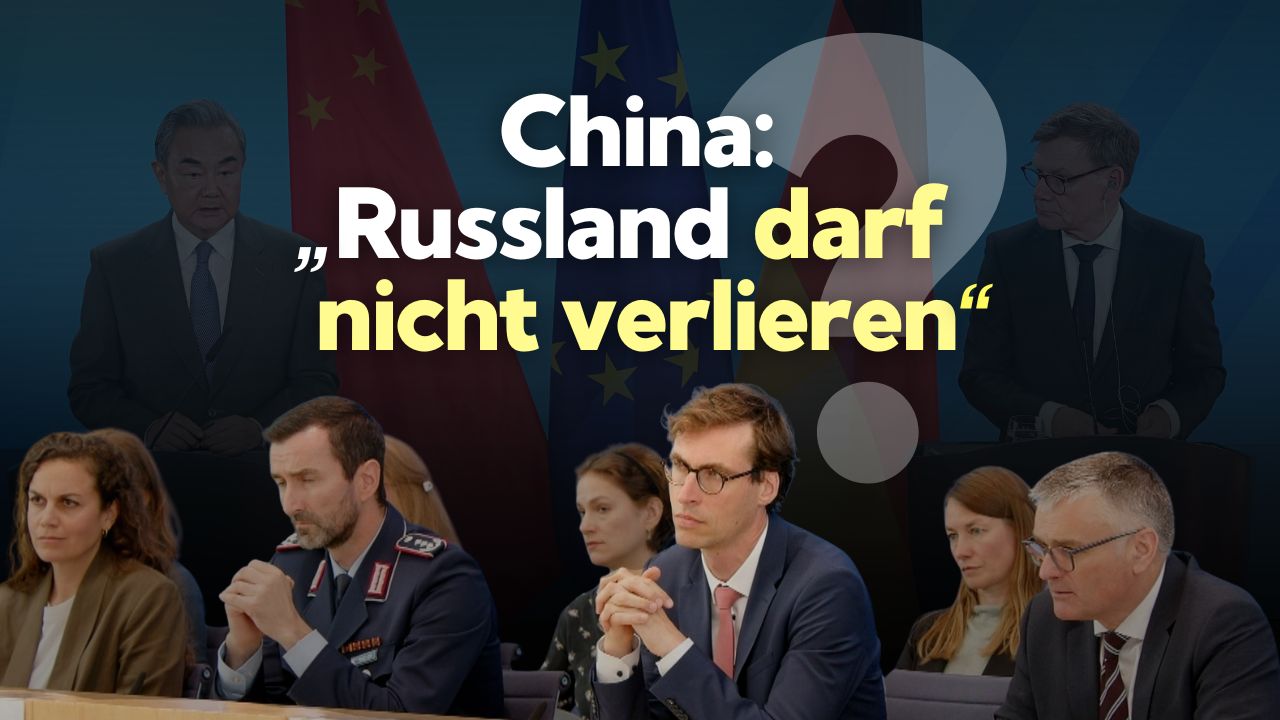 China fürchtet, dass Russland den Krieg verliert? Frage an das Auswärtige Amt