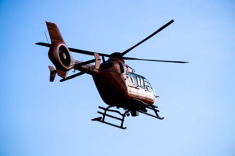 Auch Rettungshubschrauber waren im Einsatz. (Symbolfoto)