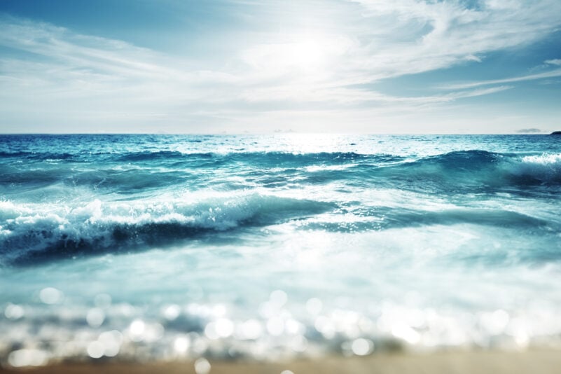 Wir gehen am Meer im tiefen Sand – von Max Dauthendey
