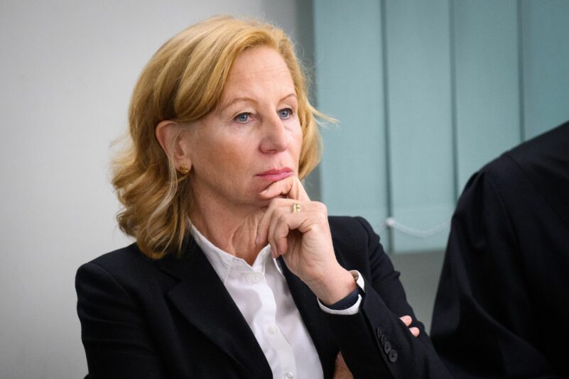 Patricia Schlesinger, ehemalige Intendantin des RBB, beim Prozess am Landgericht Berlin. (Archivbild)