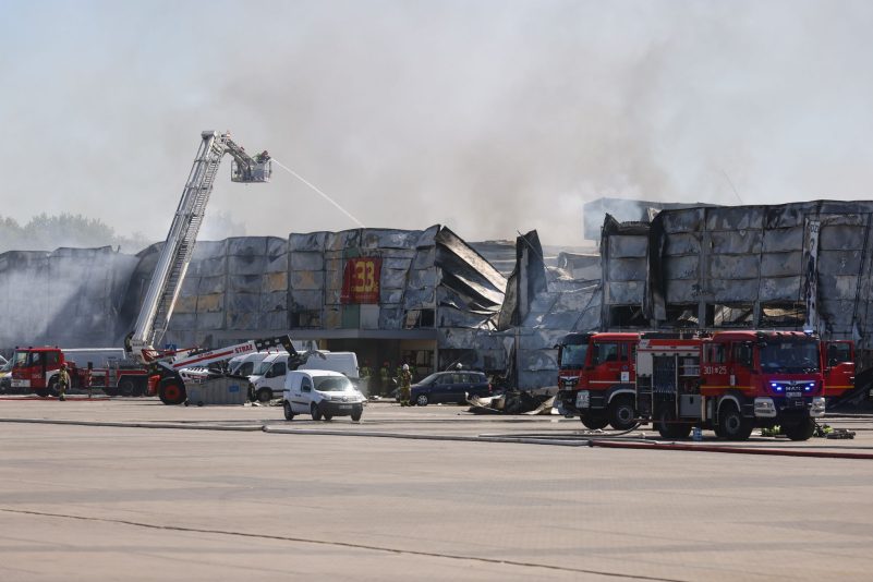 Polen macht russische Geheimdienste für den Brand im Marywilska-Einkaufszentrum in Warschau verantwortlich. (Archivbild)