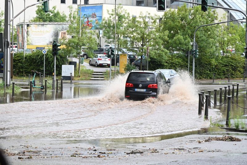 Über das Saarland zog am Sonntag ein Unwetter hinweg.