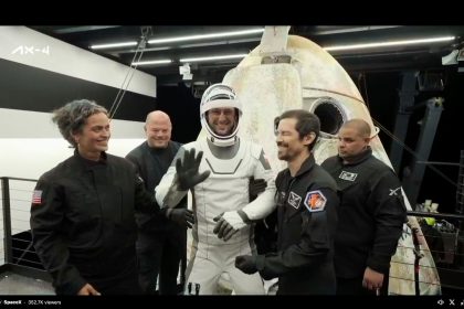 Private Astronautenmission zurück auf der Erde