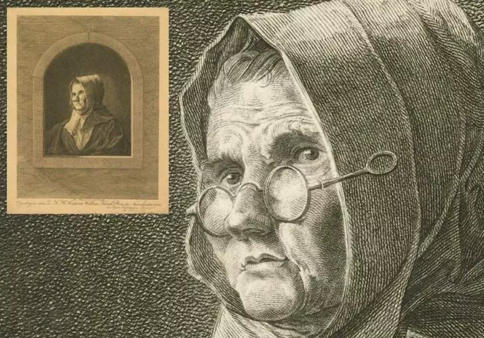 An den Schläfen sitzende Brille