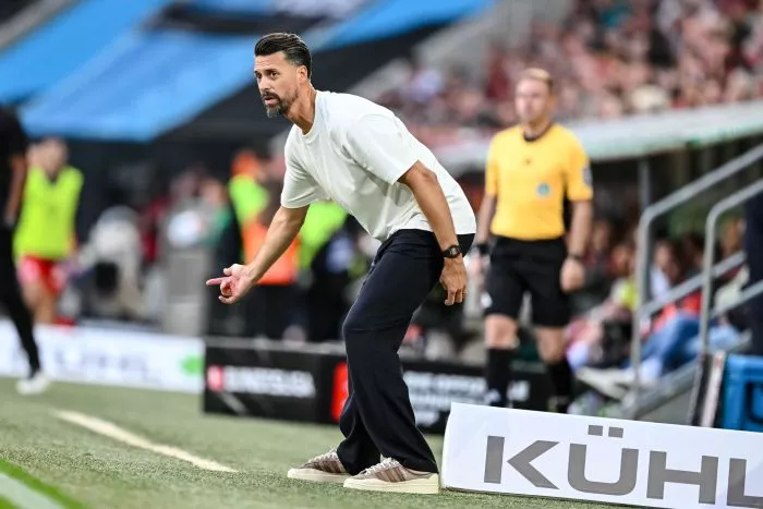 Augsburg-Trainer Sandro Wagner zeigte sich am Seitenrand selten still.