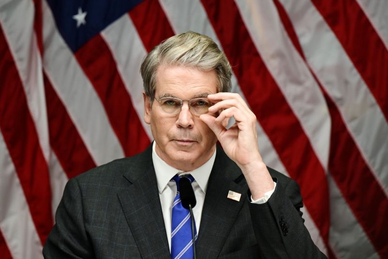 Sucht Kandidaten für den Fed-Chefposten: US-Finanzminister Bessent. (Archivbild)