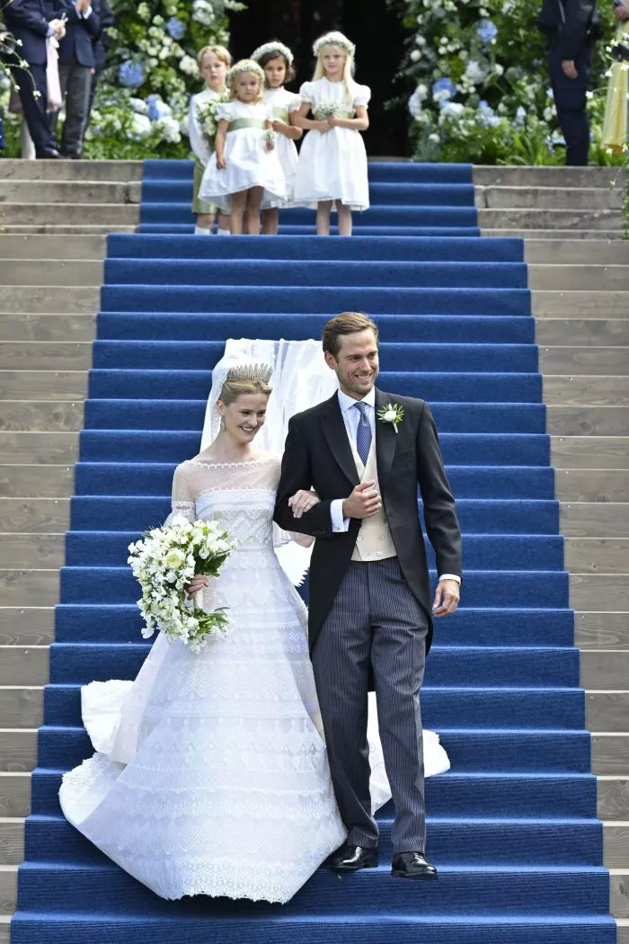 Nach der Trauung wurde im Schloss der Fürstenfamilie gefeiert.
