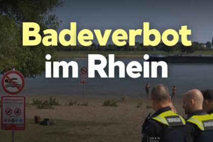Bis zu 1.000 Euro Bußgeld: Düsseldorf erlässt Badeverbot im Rhein