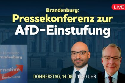 [Live ab 11:30 Uhr] Brandenburg veröffentlicht Einstufung der AfD als „gesichert rechtsextremistisch“