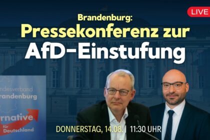 [Live] Brandenburg veröffentlicht Einstufung der AfD als „gesichert rechtsextremistisch“