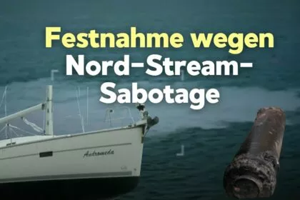 Festnahme: Ukrainer soll an „verfassungsfeindlicher Sabotage“ der Nord-Stream-Pipelines mitgewirkt haben